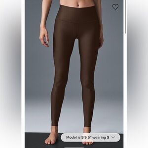 Alo high waisted airlift leggings espresso size zd